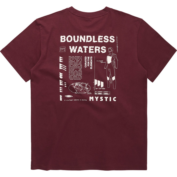 2023 Mystic Hombres Tactic Tee 35105.24004 - Red Wine